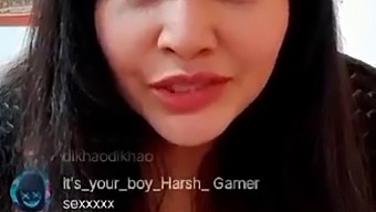 Rajsi Verma'S Sensual Live Performance With Focus On Big Tits And Ass