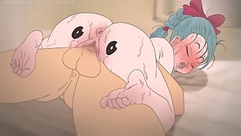 Bulma'S Butt Gets The Attention Of A Naughty Piplup In This Pokemon And Dragon Ball Hentai Video