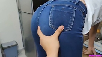 I Surprise Her In The Kitchen While She Is Tidying Up And Gently Touch Her Buttocks