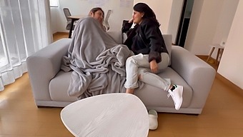 Sick Stepsister Gets Well With Steamy Sex On Stepmom'S New Couch