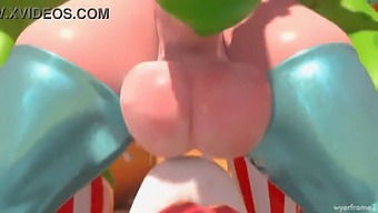 Vroča Shemale Princesa Rosalina Ponuja Odličen Blowjob In Analni Seks S Pohotno Kurbo.